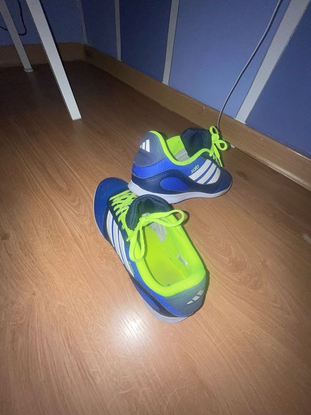 Zapatillas Adidas Fútbol Sala Azul/Verde
