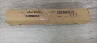 Barra armadio Ikea beige/bianco in metallo