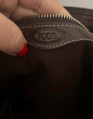 Borsa grande Tod's in pelle marrone cioccolato