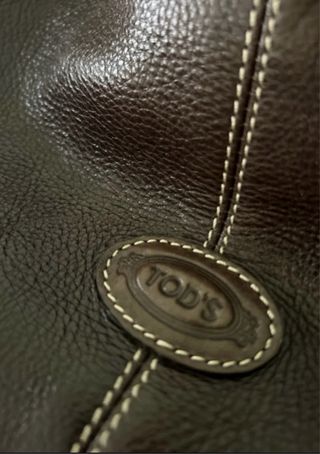 Borsa grande Tod's in pelle marrone cioccolato