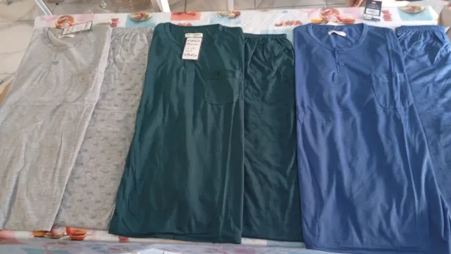 Pijama Hombre Azul, Gris y Verde