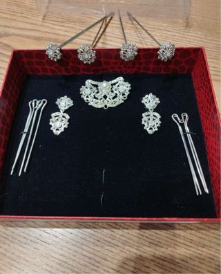 Aderezo Fallera Infantil Plata