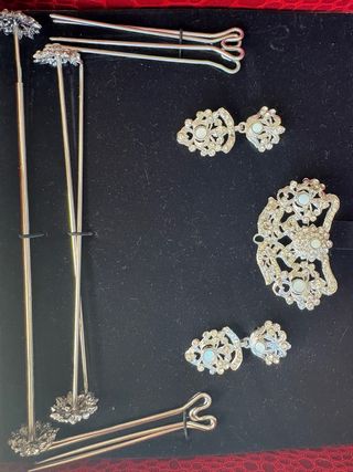 Aderezo Fallera Infantil Plata