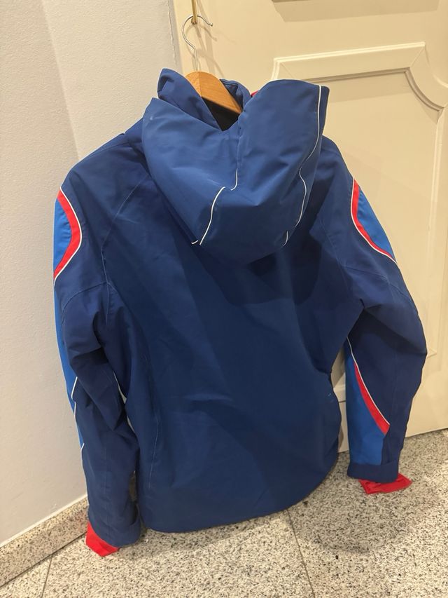 Chaqueta esquí Descente azul y roja