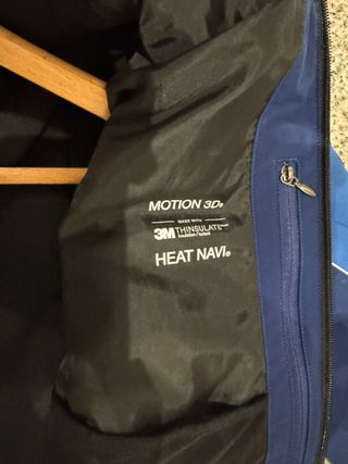 Chaqueta esquí Descente azul y roja