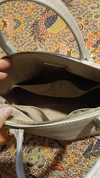 Borsa Furla nuova grigio con dettagli oro