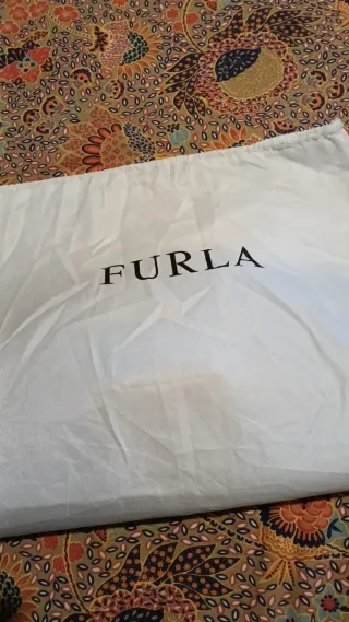 Borsa Furla nuova grigio con dettagli oro