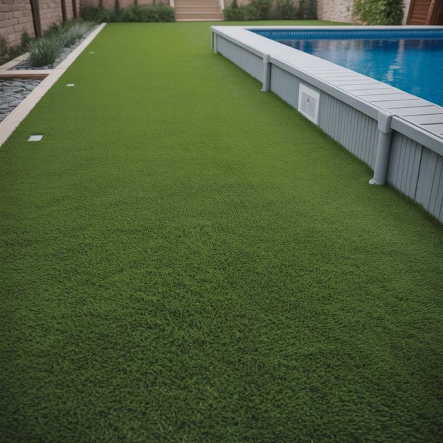 Césped artificial reutilizado