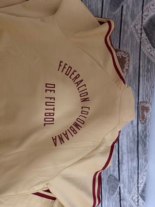 Sudadera Adidas Selección Colombia Beige