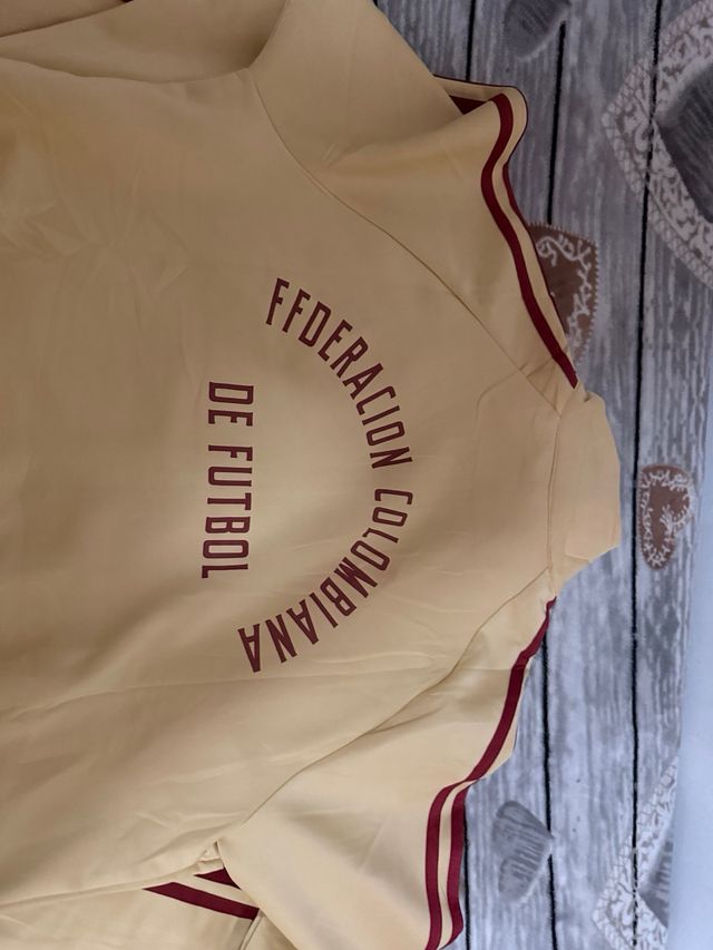 Sudadera Adidas Selección Colombia Beige