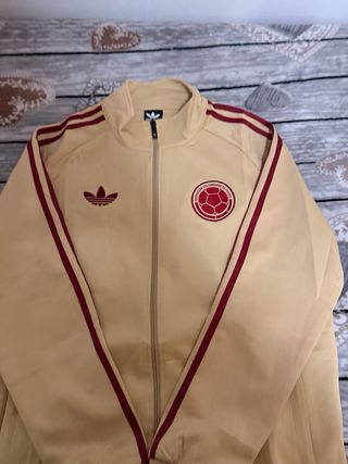Sudadera Adidas Selección Colombia Beige