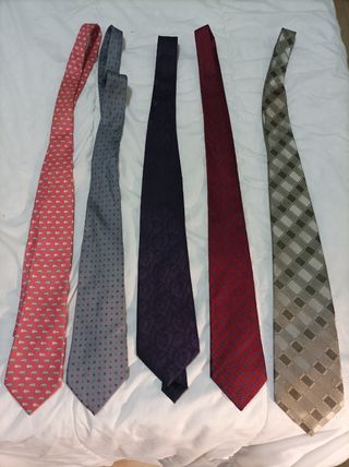 Corbatas lote 5 unidades