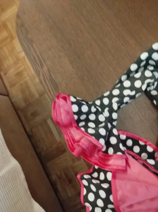 Vestido Flamenca Niña Hecho a Mano Lunares