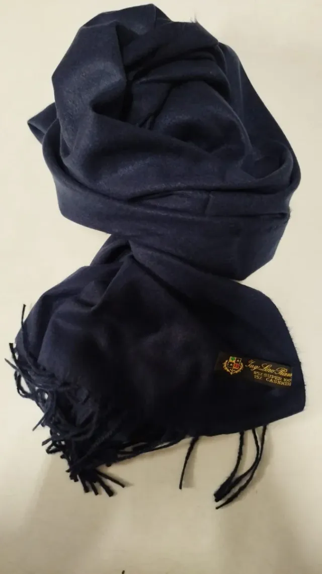 Sciarpa Loro Piana Blu Unisex