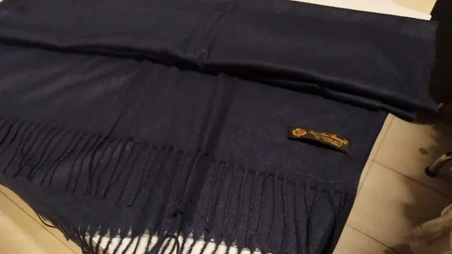 Sciarpa Loro Piana Blu Unisex