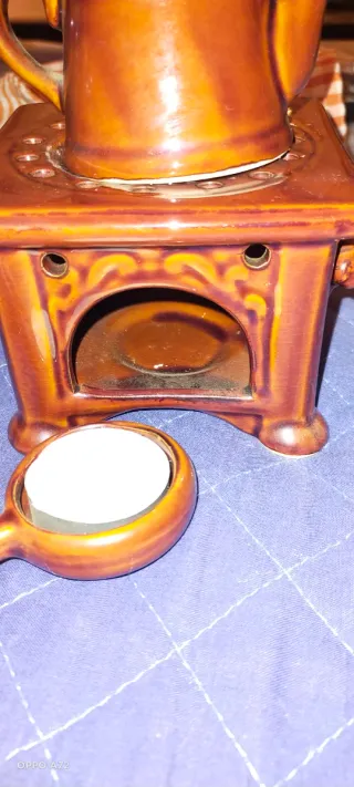 Porta candela diffusore in ceramica