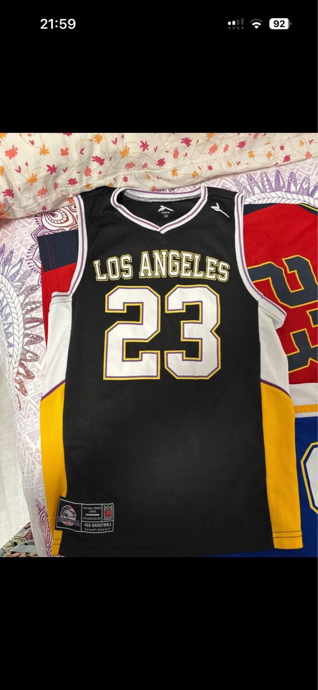 3 Camisetas Baloncesto (Negra, Roja, Azul)