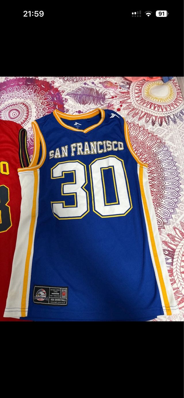 3 Camisetas Baloncesto (Negra, Roja, Azul)