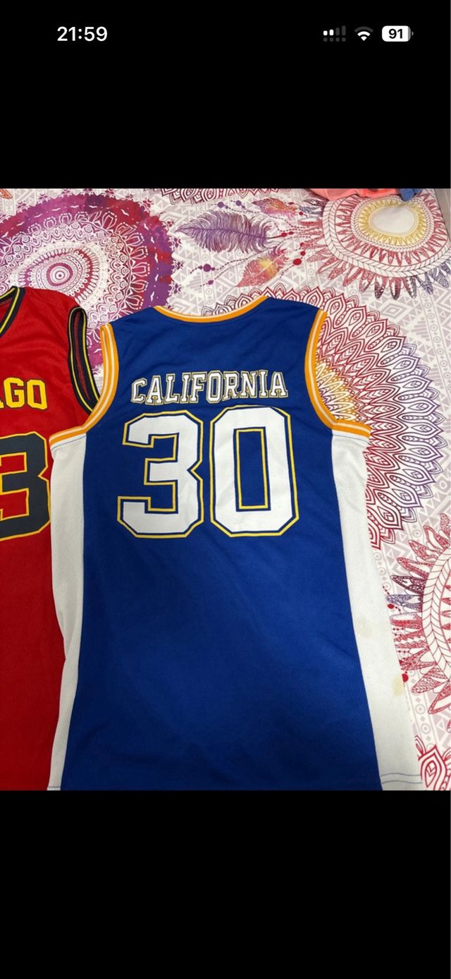 3 Camisetas Baloncesto (Negra, Roja, Azul)
