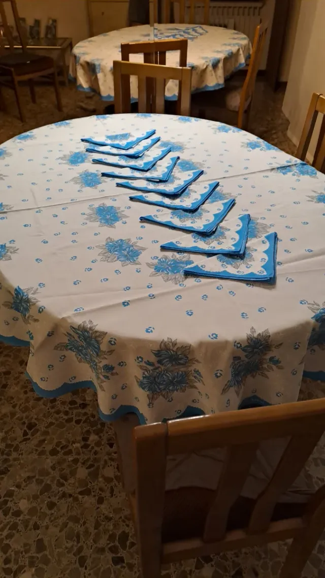 Mantel mesa 192x140cm + 9 servilletas