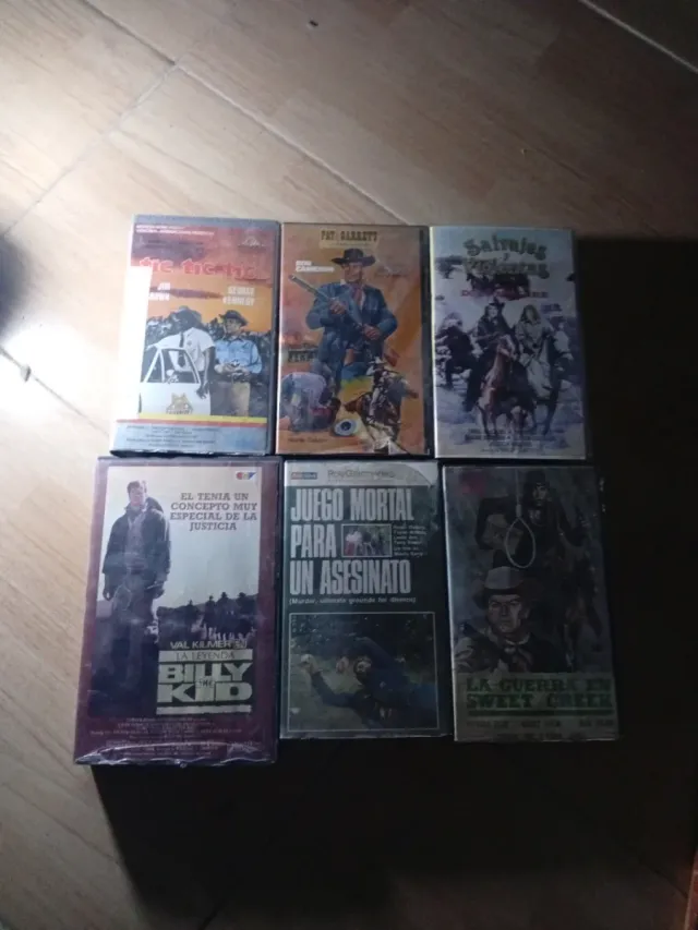 Lote 6 Películas VHS Western