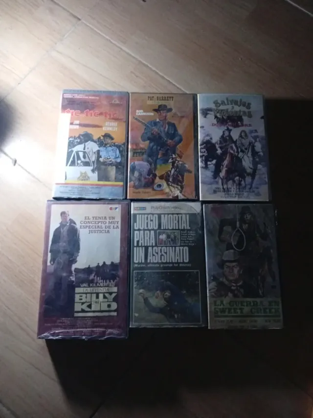 Lote 6 Películas VHS Western