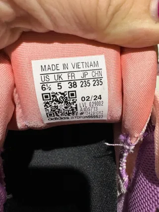 Zapatillas pádel Adidas Avacourt Rosa. Talla 38