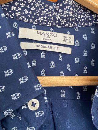 Camisa Mango Talla XL Estampada
