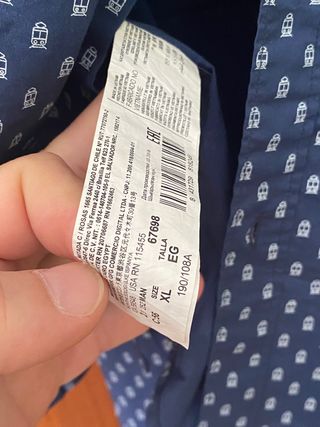 Camisa Mango Talla XL Estampada