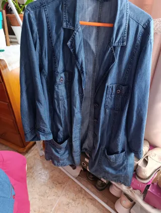 Camisa vaquera larga