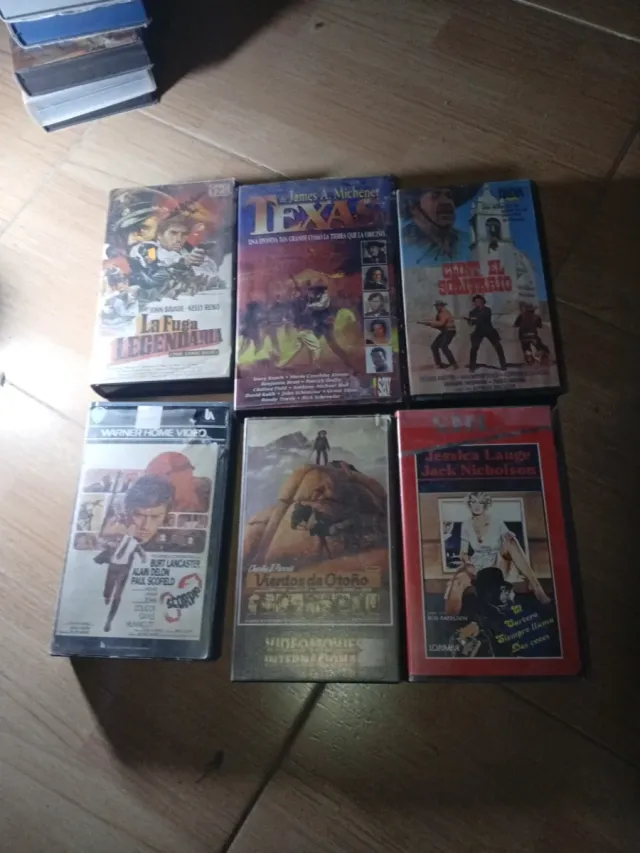 Lote 6 Películas VHS Clásicas (Español)