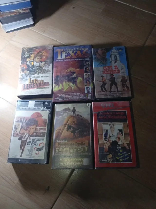 Lote 6 Películas VHS Clásicas (Español)