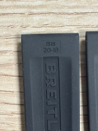 Correa de caucho Breitling negra