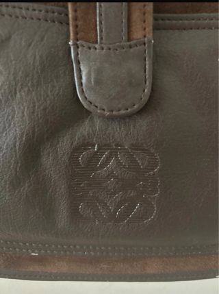 Bolso Loewe Vintage Piel y Ante Marrón