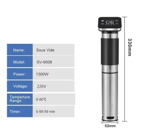 Circulador Sous Vide 1300W WiFi