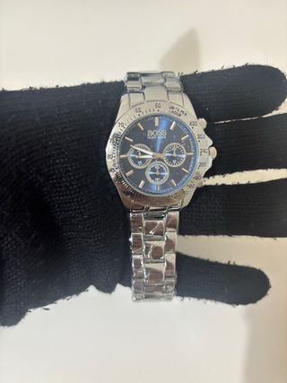 Reloj Hugo Boss Cronógrafo Azul Plata