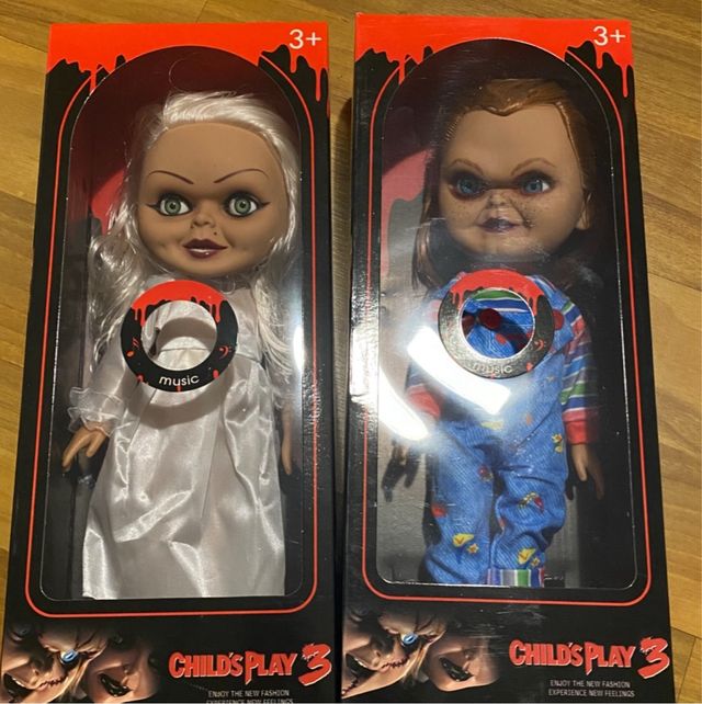 2 Bonecos Chucky e Tiffany Child's Play 3