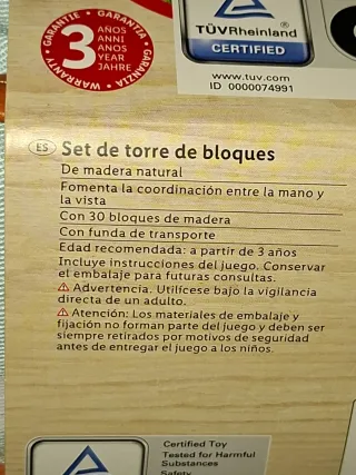 Set de torre de bloques Playtive. Nuevo