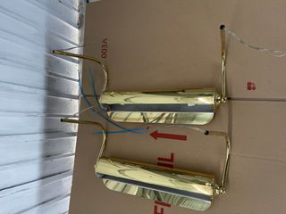 Apliques de pared dorados