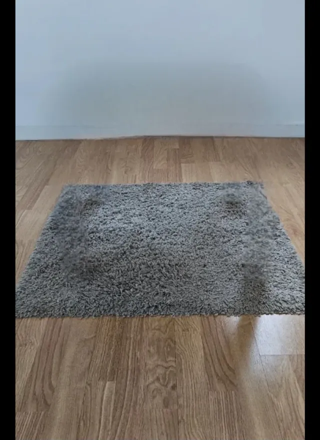 Alfombra IKEA HAMPEN gris 75x75