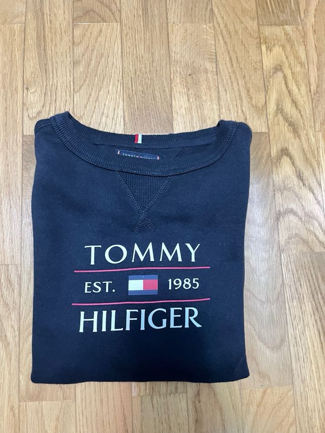 Sudadera Tommy Hilfiger Negra Talla 12