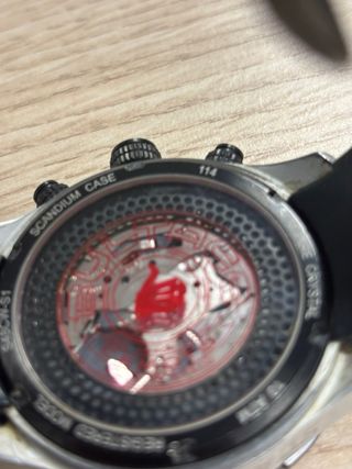 Reloj Bultaco Cronógrafo Negro/Plata sin funcionar