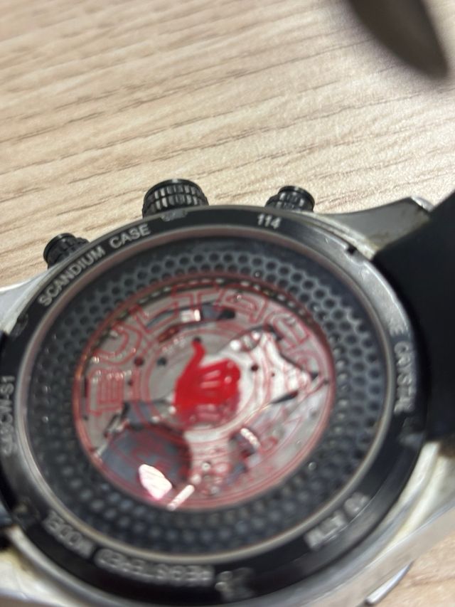 Reloj Bultaco Cronógrafo Negro/Plata sin funcionar