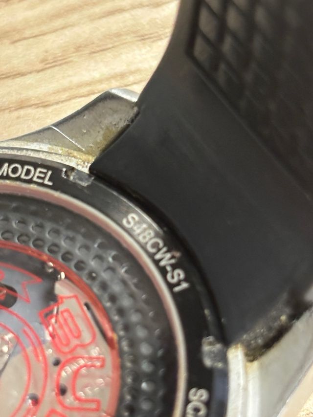 Reloj Bultaco Cronógrafo Negro/Plata sin funcionar