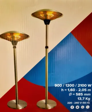 Calefactor seta Haverland dorado