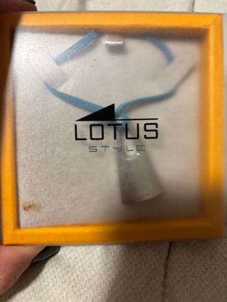 Colgante Lotus Style Azul y Plateado