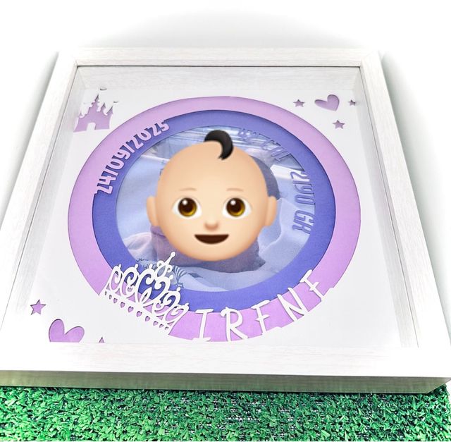 Cuadro 3D personalizado bebé
