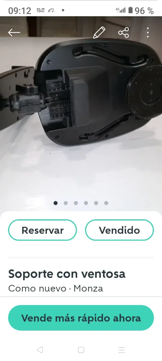 Soporte con ventosa para coche