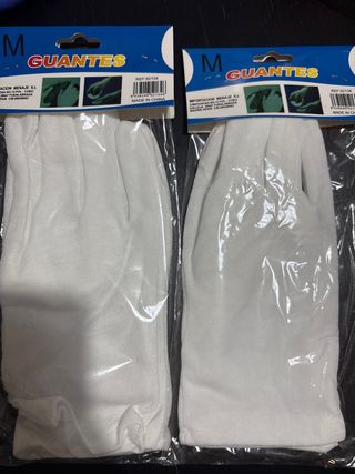 Guantes de algodón talla M