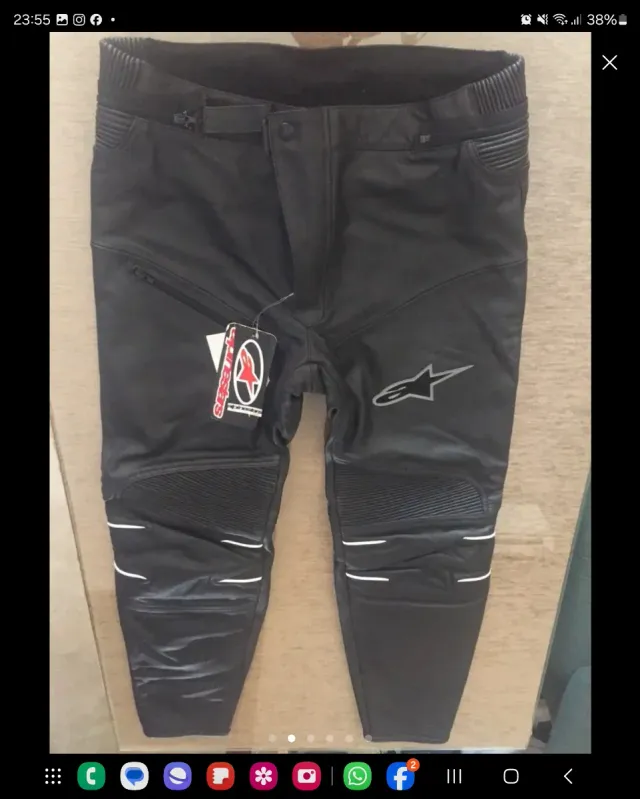 Pantalón Cuero Alpinestars Turismo Talla 54 XL
